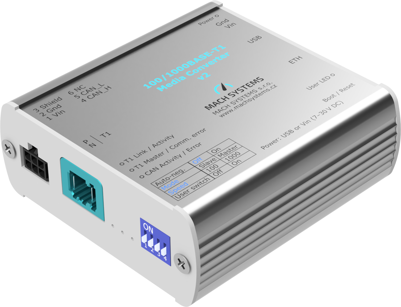 100/1000BASE-T1 Media Converter v2 MATEnet